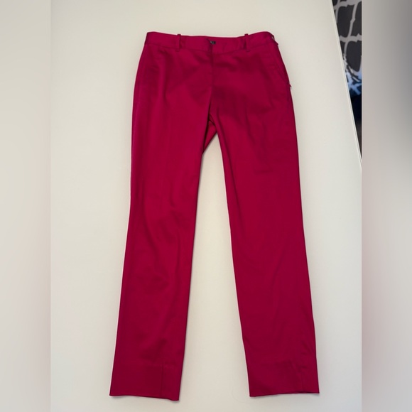 🩷 Lauren by Ralph Lauren Vibrant Hot Pink Women’s Pants Size 4 - Picture 3 of 11